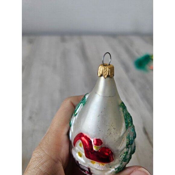 Vintage snowman Columbia Forest house ornament glass tree Xmas - Picture 6 of 9